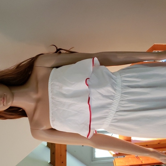 Womans Lane Bryant White off the shoulder maxi dress with ruffled - Picture 4 of 5